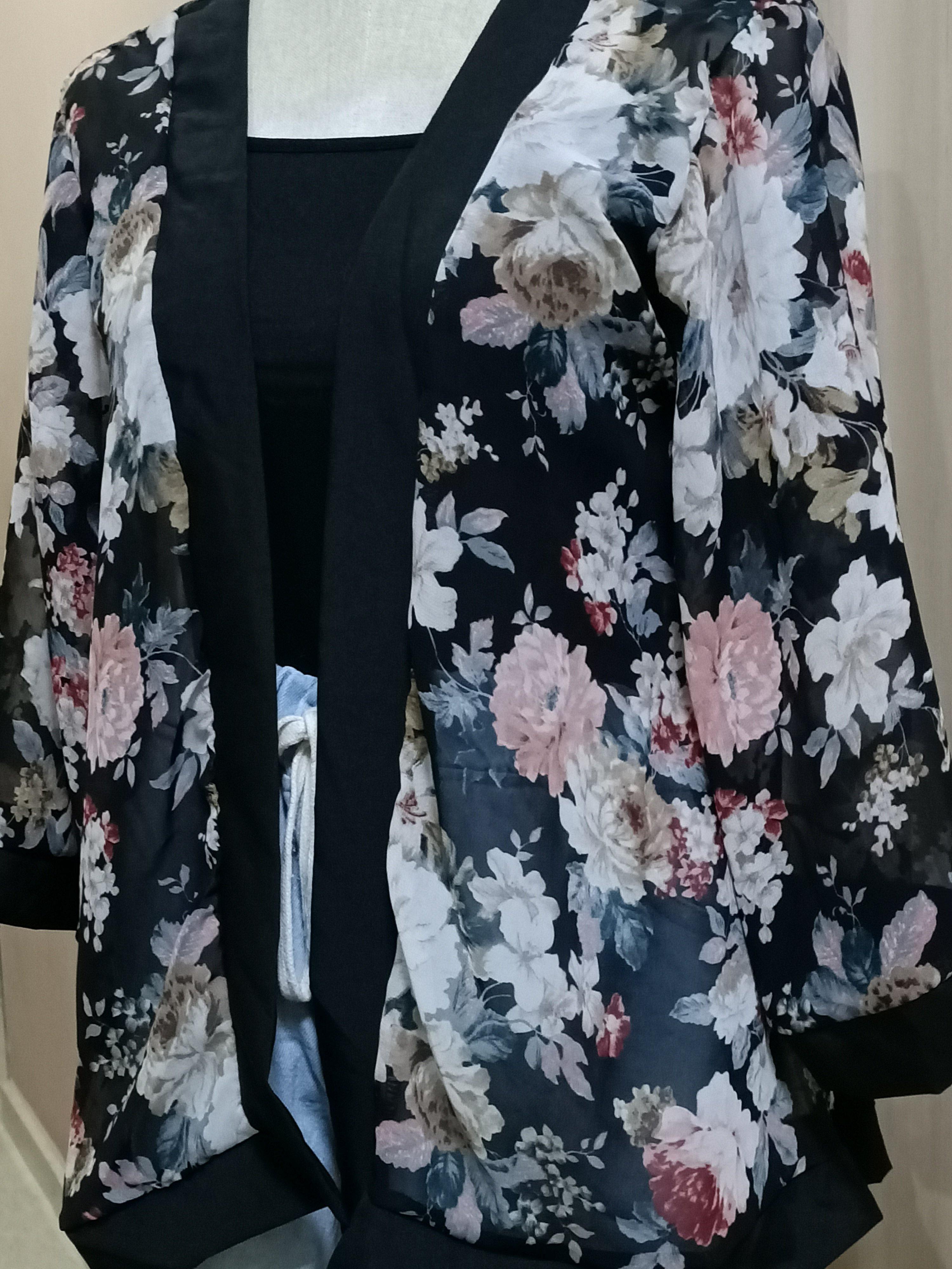 White sheer kimono on sale cardigan