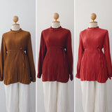 Plain Pleated Tops